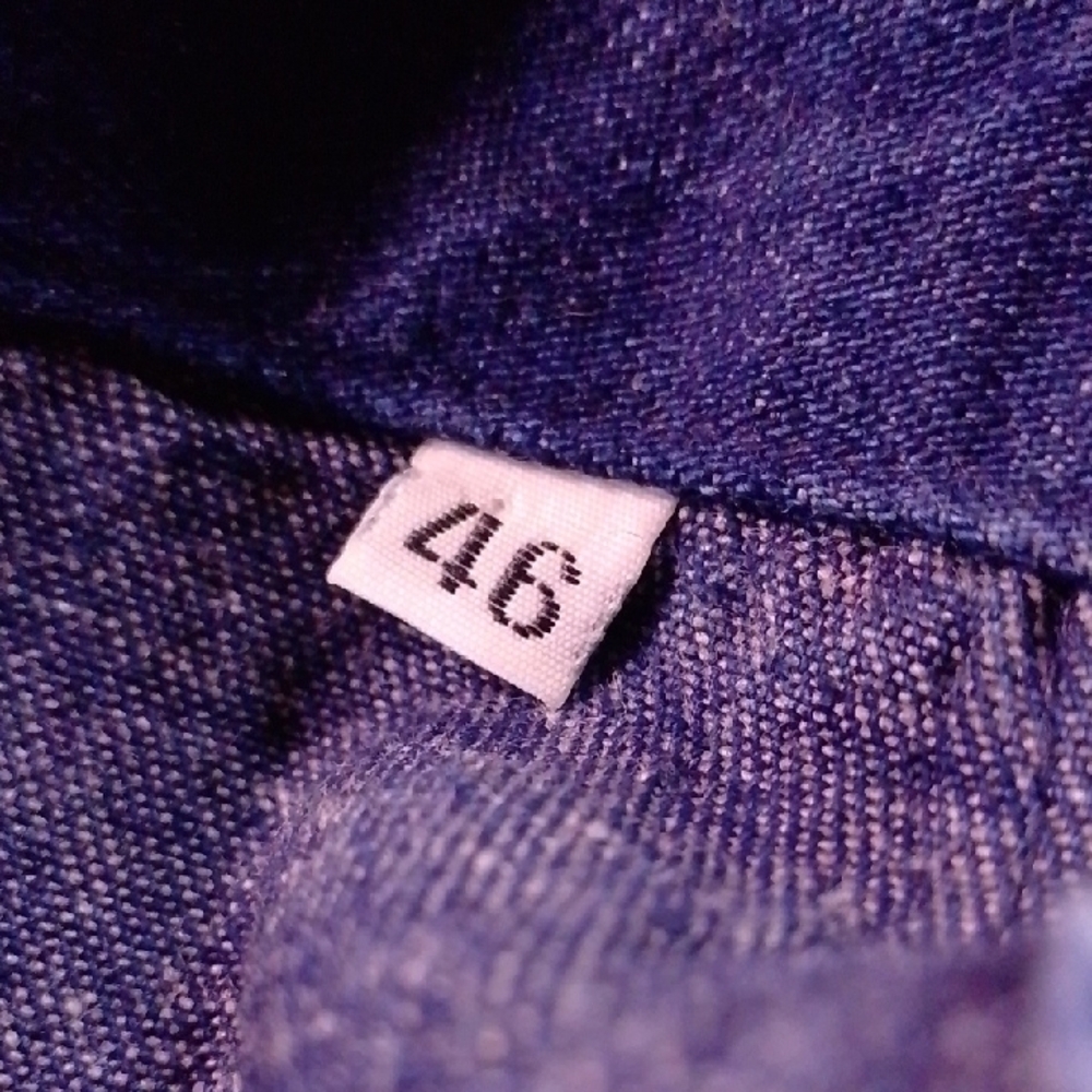 Vintage 90s Dark Blue Denim Overalls Workwear - Picture 6 of 10